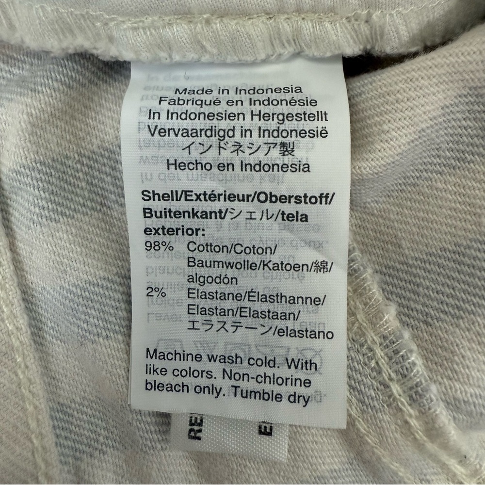Women’s Madewell Stretch A-Line Mini Skirt Pompano Stripe Button Front Size 24 - Picture 13 of 16
